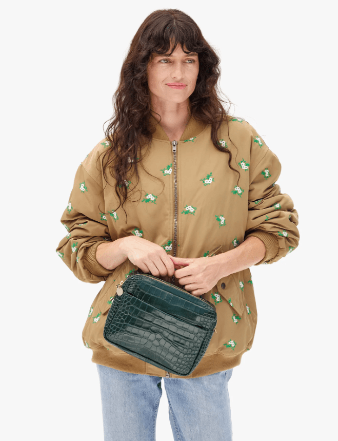 Mirabel Congo Croc Bag - Deep Pine Green - The Collective Park City