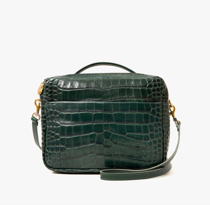 Mirabel Congo Croc Bag - Deep Pine Green - The Collective Park City