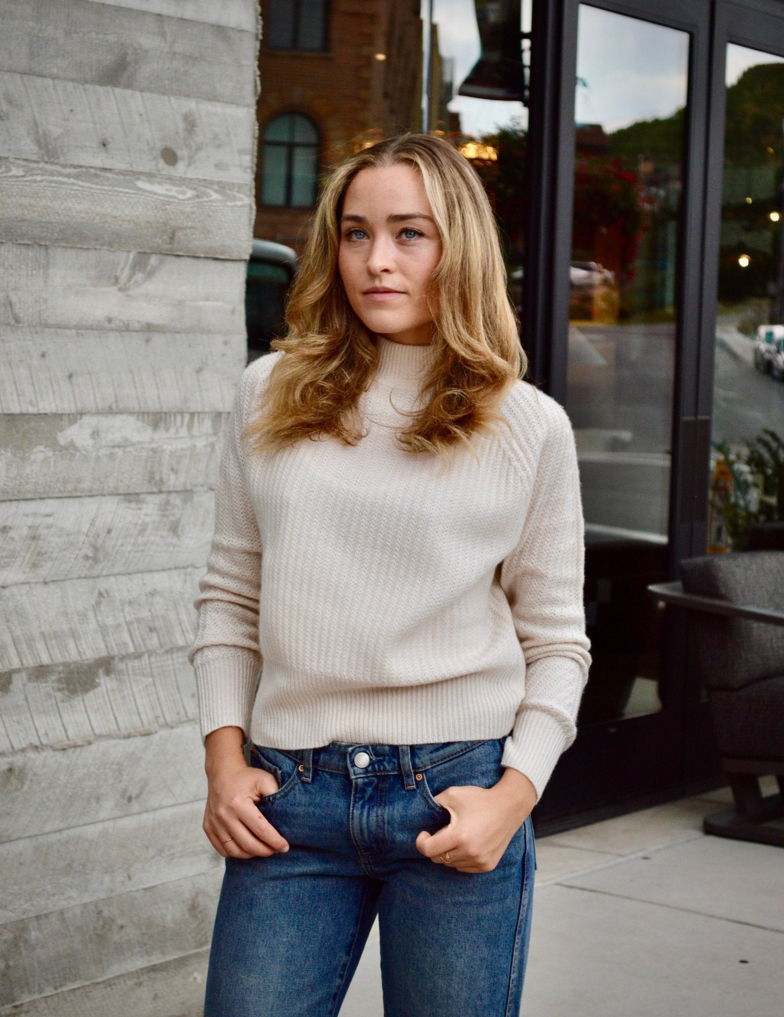 Mockneck Sweater - The Collective Park City