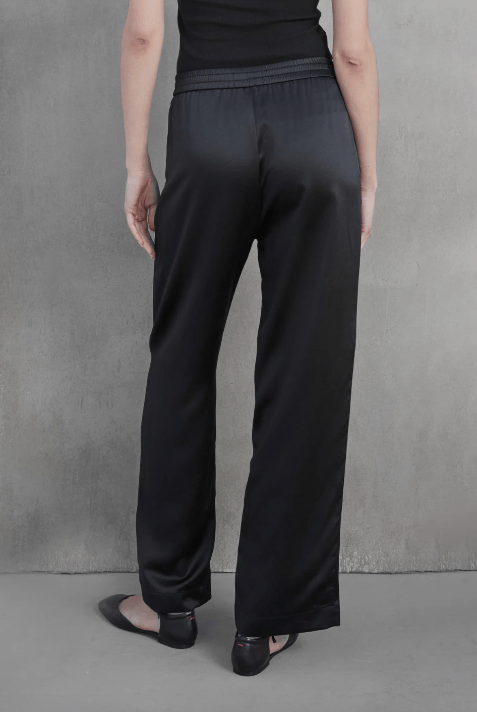 Modesto Silk Charmeuse Wide Leg Pant - The Collective Park City