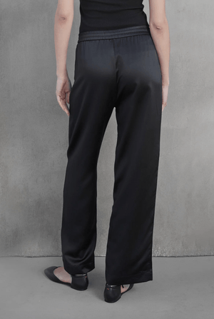 Modesto Silk Charmeuse Wide Leg Pant - The Collective Park City