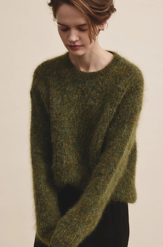 Mohair Crewneck Sweater - The Collective Park City