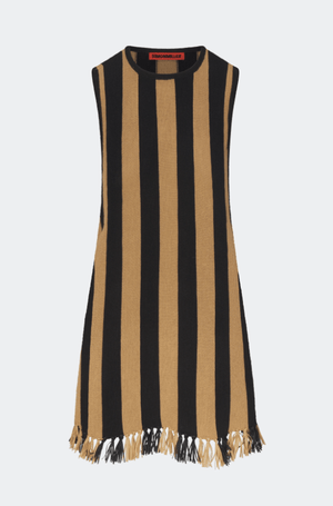 Moji Stripe Tassel Mini Dress - The Collective Park City