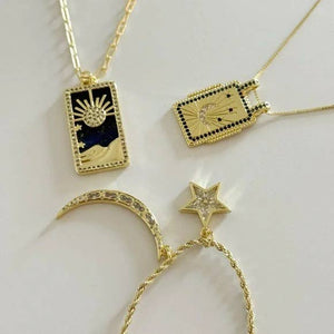 Moon and Star Necklace - The Collective Park City