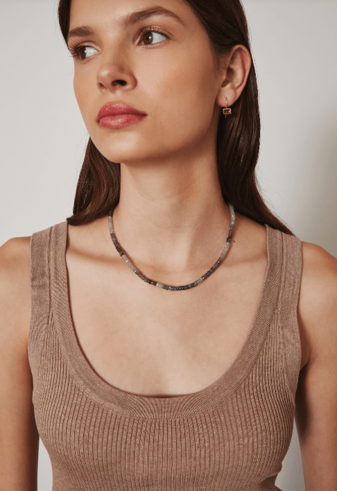 Moss Aquamarine Necklace - The Collective Park City