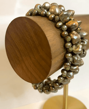 Moss Pearls & Antique Copper Bracelet - The Collective Park City