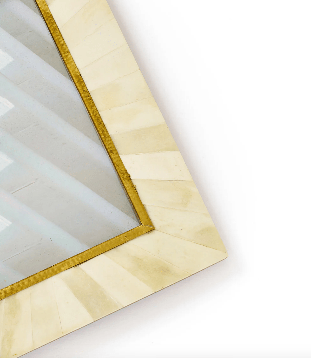 Mukhendu 5x7 Picture Frame - Bone, Brass Inlay - The Collective Park City