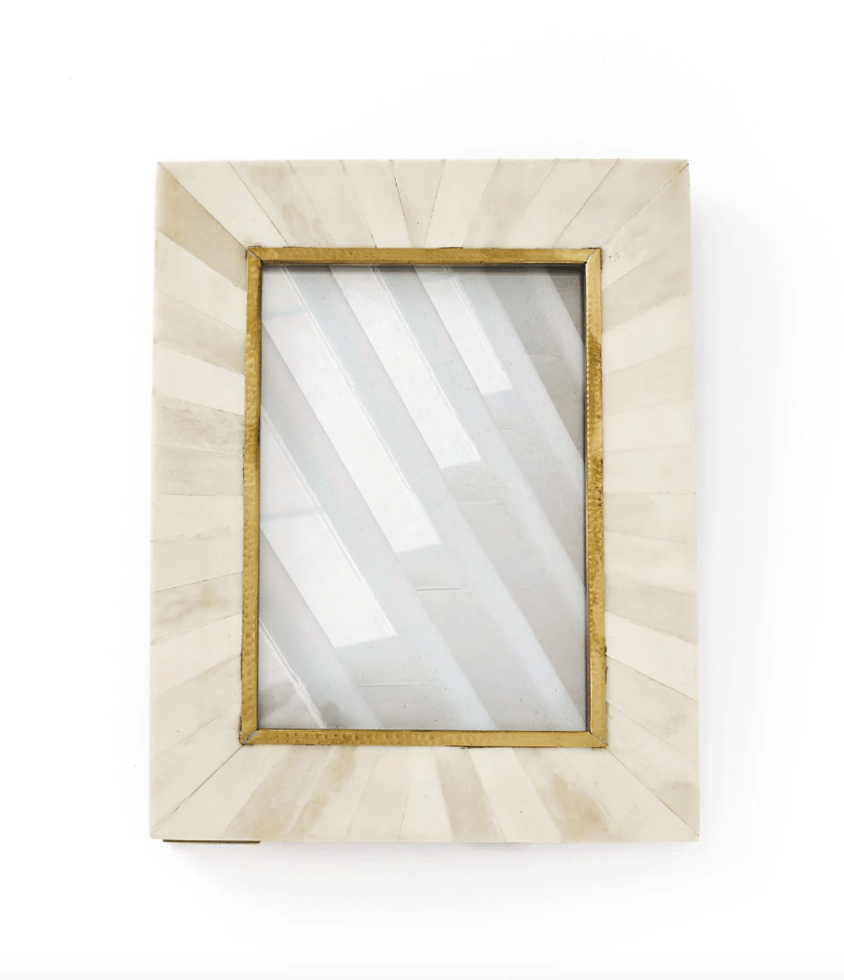 Mukhendu 5x7 Picture Frame - Bone, Brass Inlay - The Collective Park City