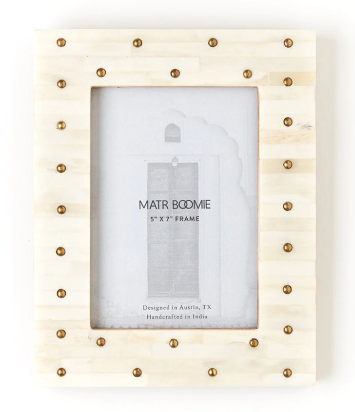 Mukhendu Brass Studded Picture Frame - 5x7 - The Collective Park City