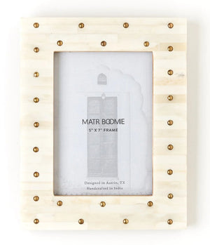 Mukhendu Brass Studded Picture Frame - 5x7 - The Collective Park City
