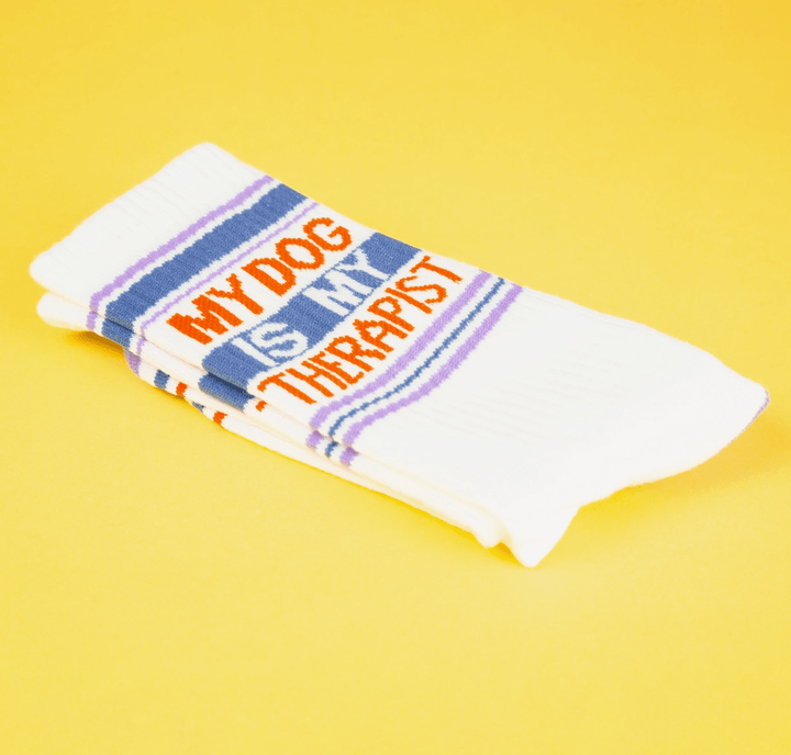 My Dog Is My Therapist Gym Crew Socks - The Collective Park City