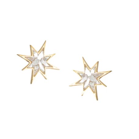 Nash Vermeil 14k Gold Diamond Stud Earrings - The Collective Park City