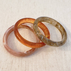 Natural Tones Resin Bangle - The Collective Park City