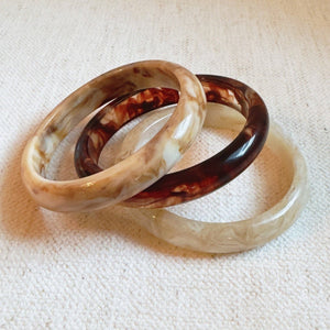 Natural Tones Resin Bangle - The Collective Park City