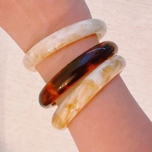 Natural Tones Resin Bangle - The Collective Park City