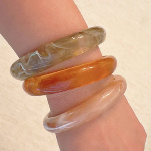 Natural Tones Resin Bangle - The Collective Park City