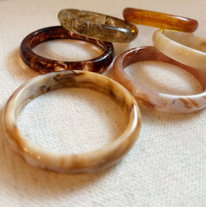 Natural Tones Resin Bangle - The Collective Park City