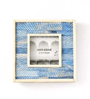 Neela 3x3 Picture Frame - Carved Bone - The Collective Park City