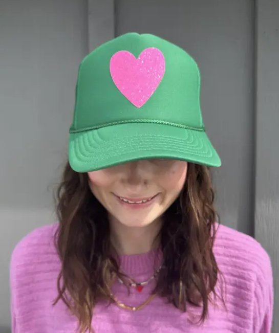 NEON HEART Trucker Hat - The Collective Park City