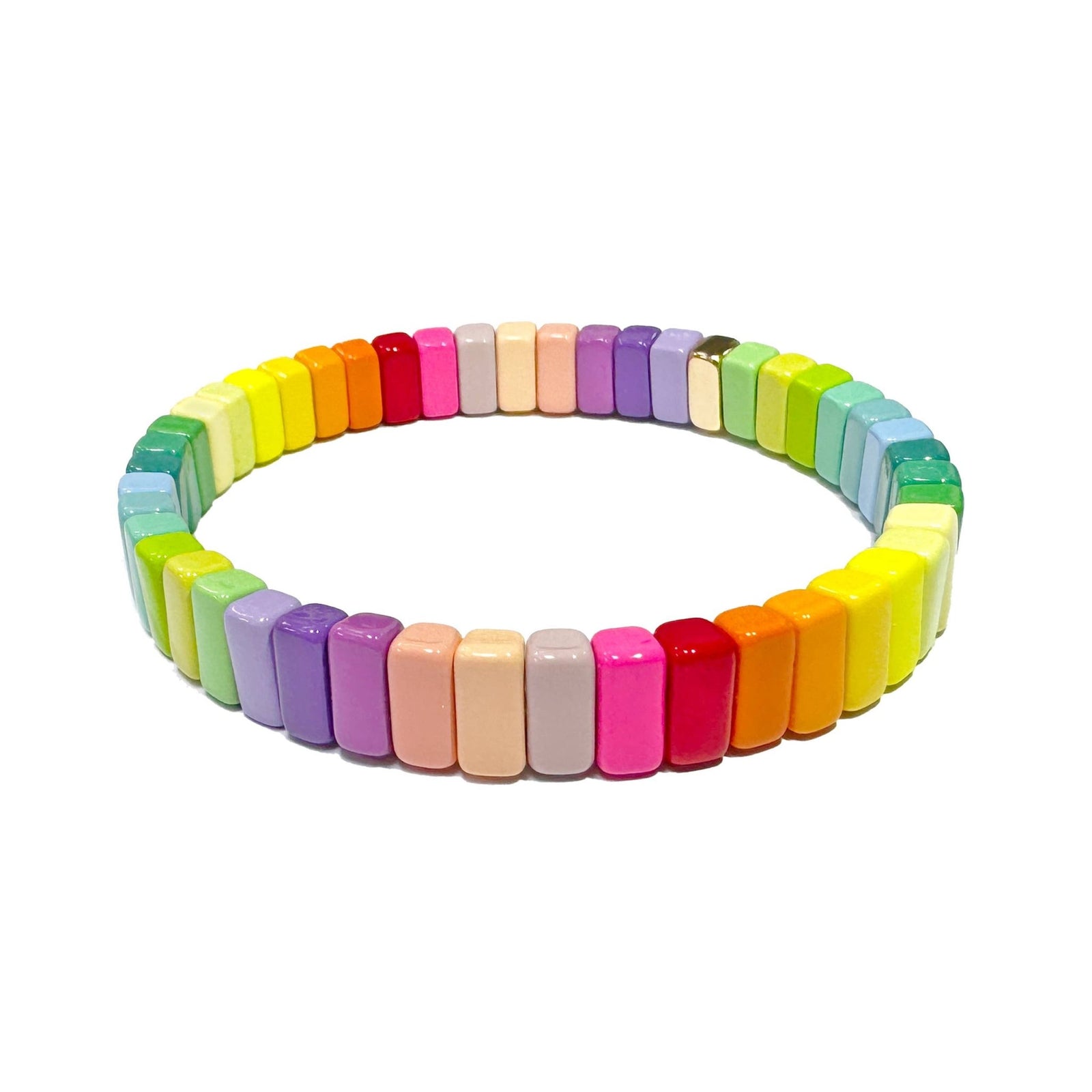 Neon Rainbow Vertical Tile Bracelet - The Collective Park City