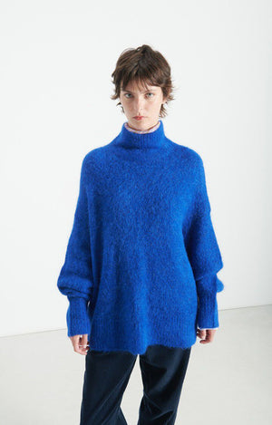 Niby Roll - Neck Sweater - Royal Blue - The Collective Park City