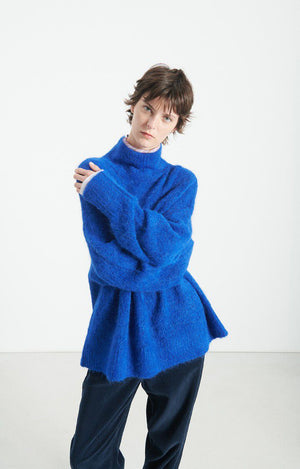Niby Roll - Neck Sweater - Royal Blue - The Collective Park City