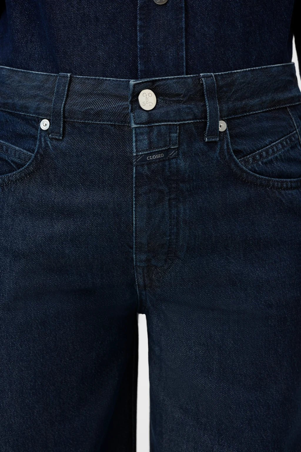 Nikka Wide Leg Jean - Dark Blue - The Collective Park City