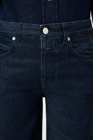 Nikka Wide Leg Jean - Dark Blue - The Collective Park City