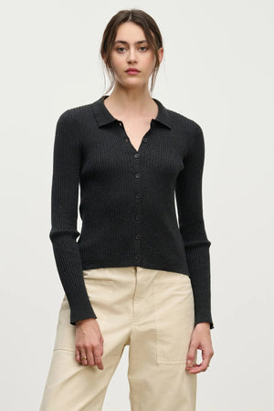 Nikki Cotton Cashmere Sweater Top - The Collective Park City