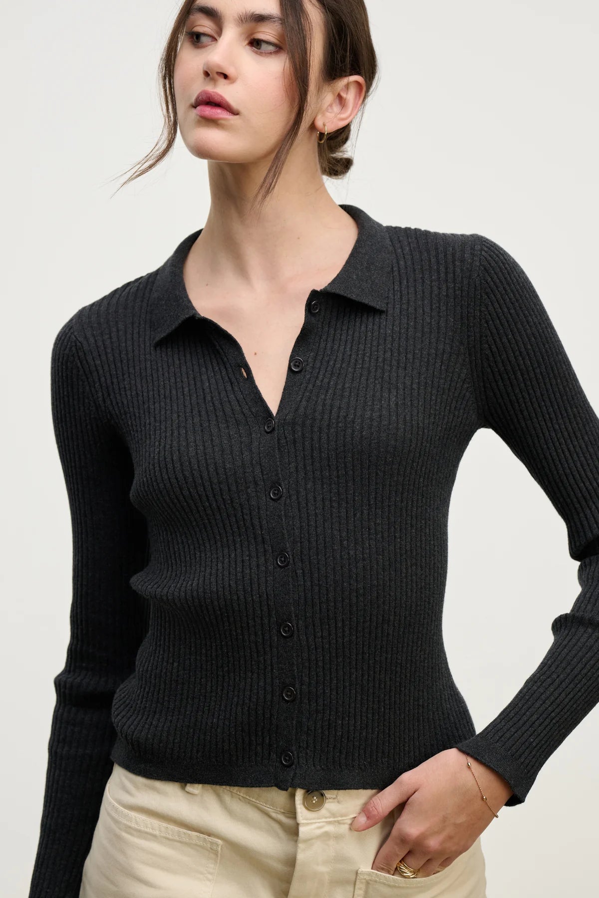 Nikki Cotton Cashmere Sweater Top - The Collective Park City