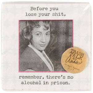 No Alcohol In Prison Beverage Napkin - The Collective Park City