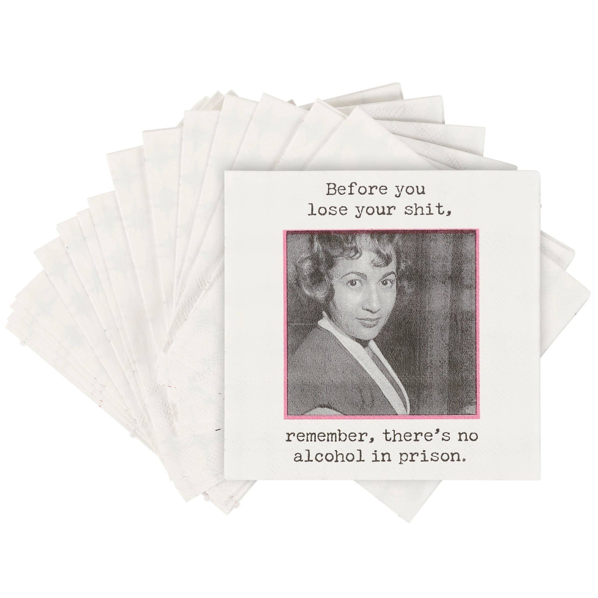 No Alcohol In Prison Beverage Napkin - The Collective Park City