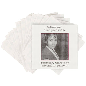 No Alcohol In Prison Beverage Napkin - The Collective Park City