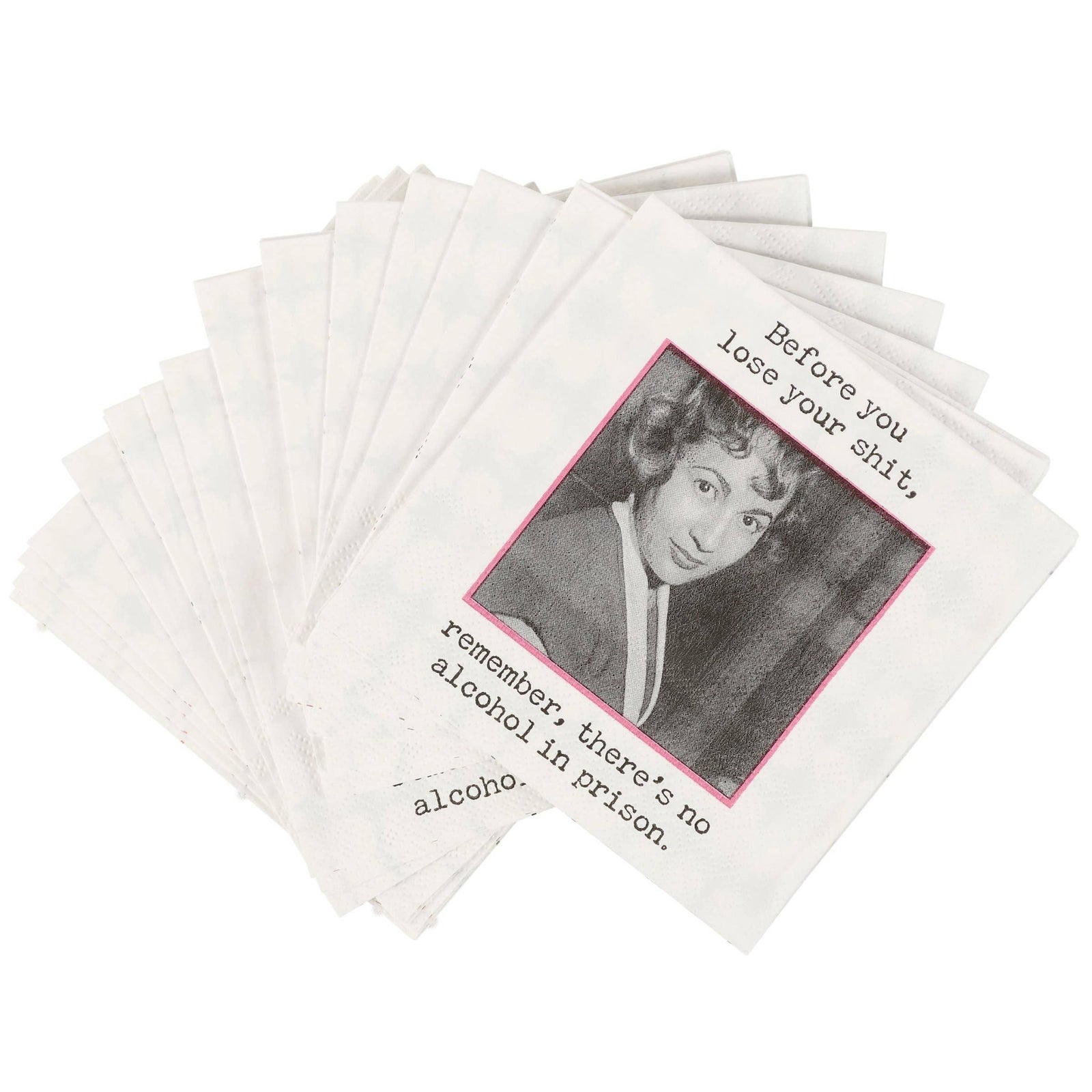 No Alcohol In Prison Beverage Napkin - The Collective Park City