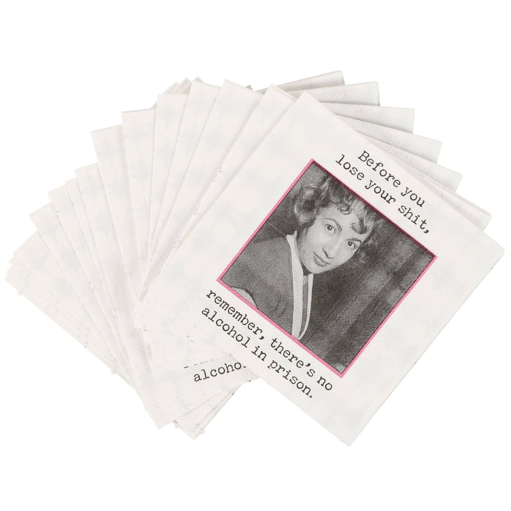 No Alcohol In Prison Beverage Napkin - The Collective Park City