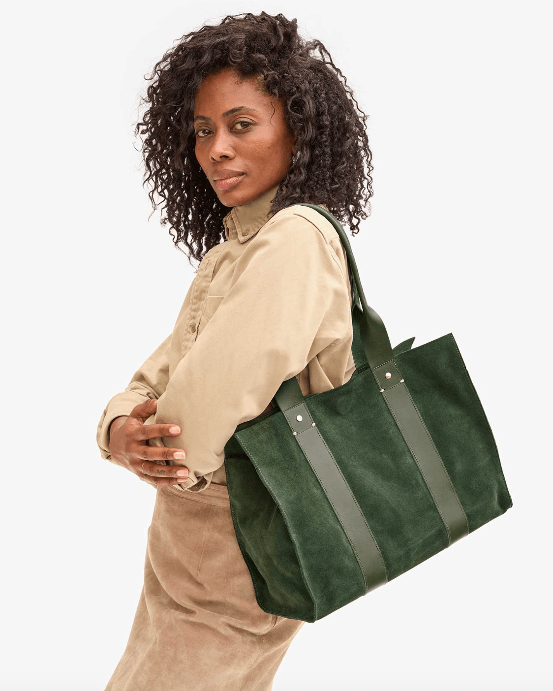 Noemi Suede Tote Bag - The Collective Park City