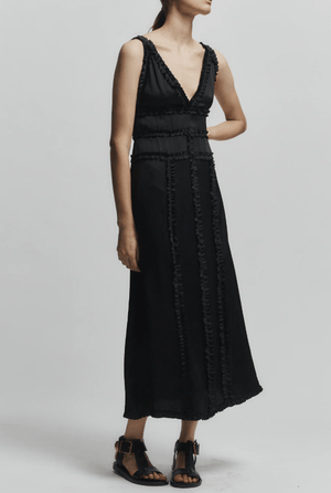 Nola Embellished Silk Dress - The Collective Park City