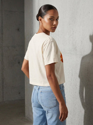 Not In Bouquets - Marigold Cropped Tee - The Collective Park City