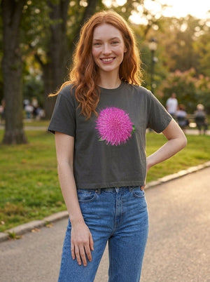 Not In Bouquets - Thistle Cropped Tee - The Collective Park City