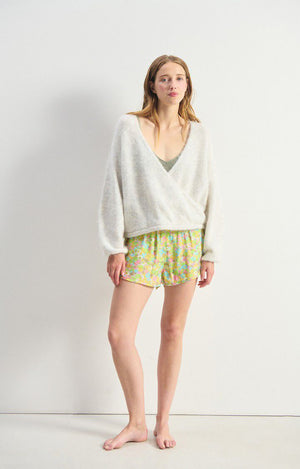 Nuny Crossover Sweater - Polar Melange - The Collective Park City