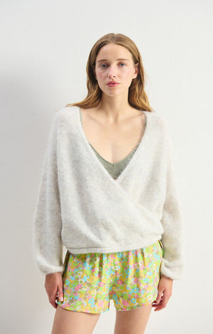 Nuny Crossover Sweater - Polar Melange - The Collective Park City