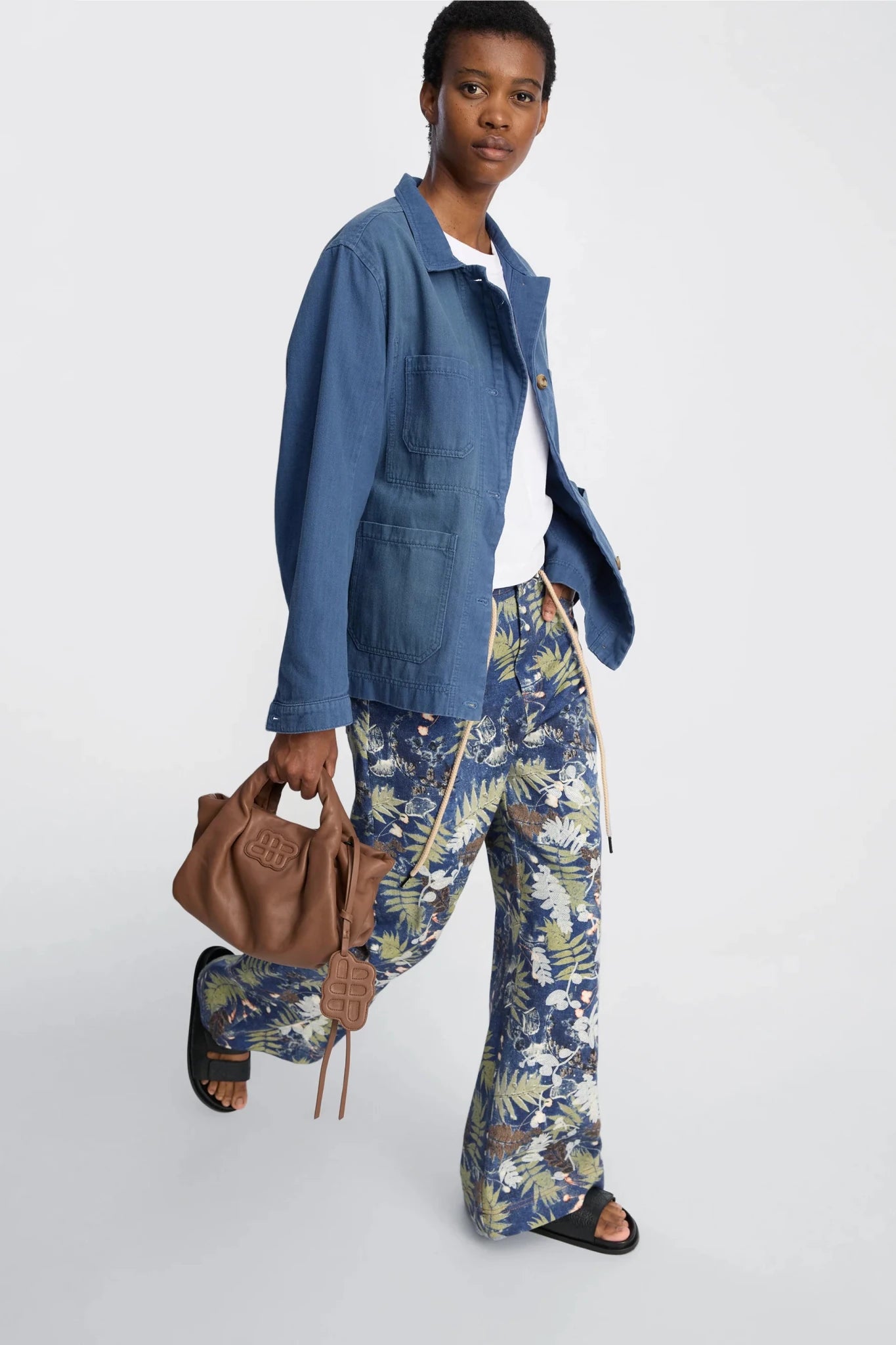 Obey Botanical Print Trousers - The Collective Park City