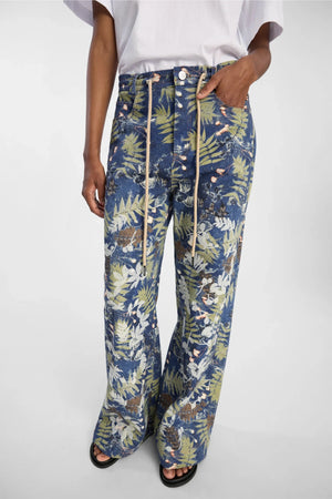 Obey Botanical Print Trousers - The Collective Park City