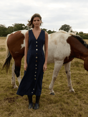 Oliver Vest Button Down Dress - The Collective Park City