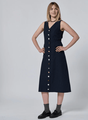 Oliver Vest Button Down Dress - The Collective Park City