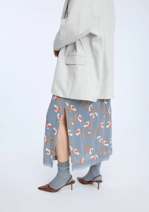 Omi Sequin Embroidered Midi Skirt - The Collective Park City