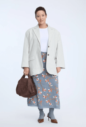 Omi Sequin Embroidered Midi Skirt - The Collective Park City