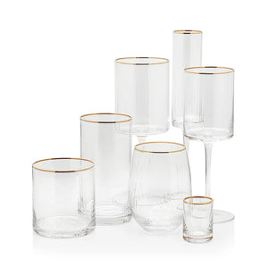 Optic Champagne Flute with Gold Rim - The Collective Park City
