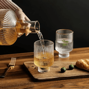 Optic Gold Rim Rocks Glass - The Collective Park City