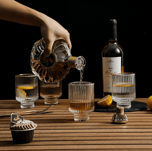 Optic Gold Rim Rocks Glass - The Collective Park City